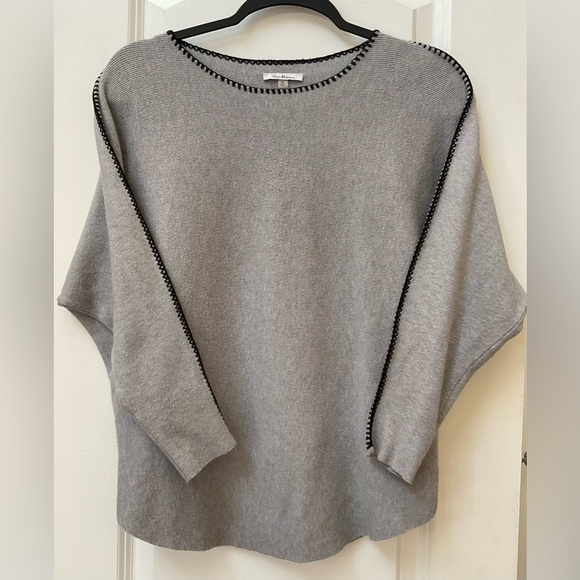 Vila Milano Sweaters - Vila Milano Stitch Trim Dolman Sleeve Sweater
